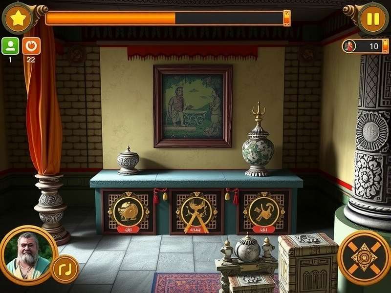 Puzzle solving interface in Belur Temple Puzzle Discovery