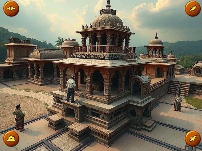 Belur Temple Puzzle Discovery temple exploration scene